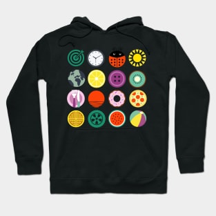 Colorful circle shapes Hoodie